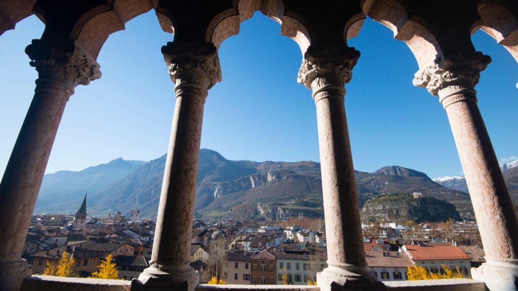 Castello del Bonconsiglio Trento -vista pergolato